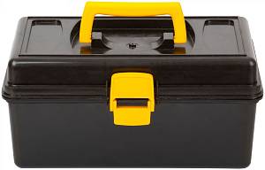 Ящик для инструмента пластиковый 13" (31,5 х 15 х 18 см) (черно-желтый) КУРС